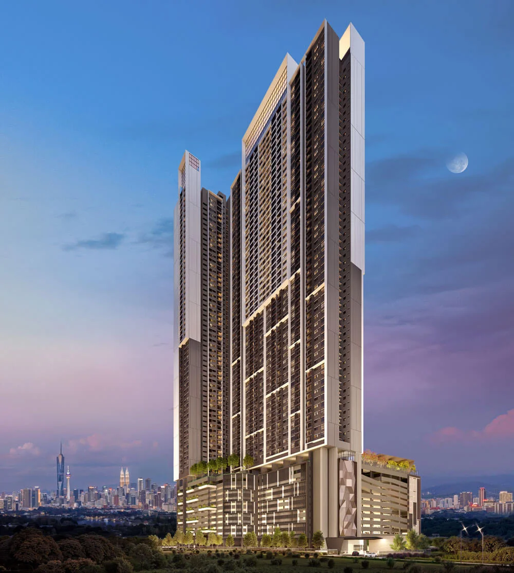 M Aspira KL city view facade